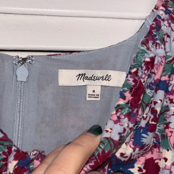 Madewell Multicolor Floral Long Sleeve Dress - Picture 2 of 4